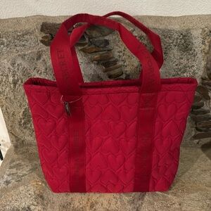 Brand New Victorias Secret Heart Puffer Tote for Valentine’s Day!